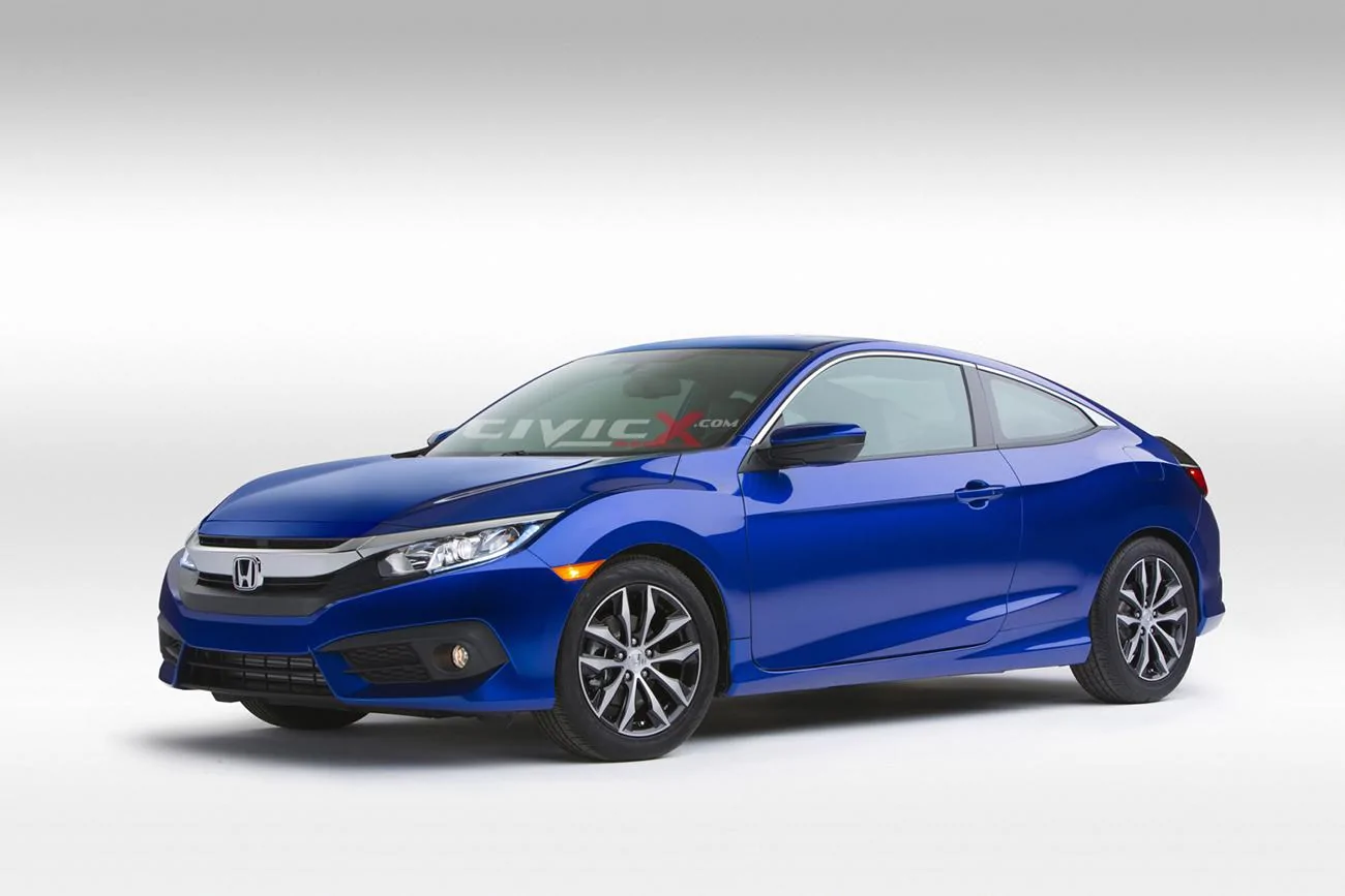 This is what 2016 Civic Coupe without wing spoiler looks like | 2016 ...