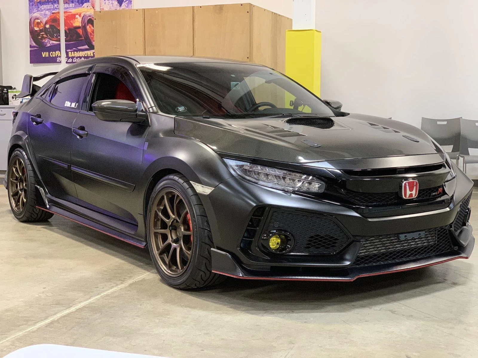 My Satin Black Wrapped Type R | 2016+ Honda Civic Forum (10th Gen ...