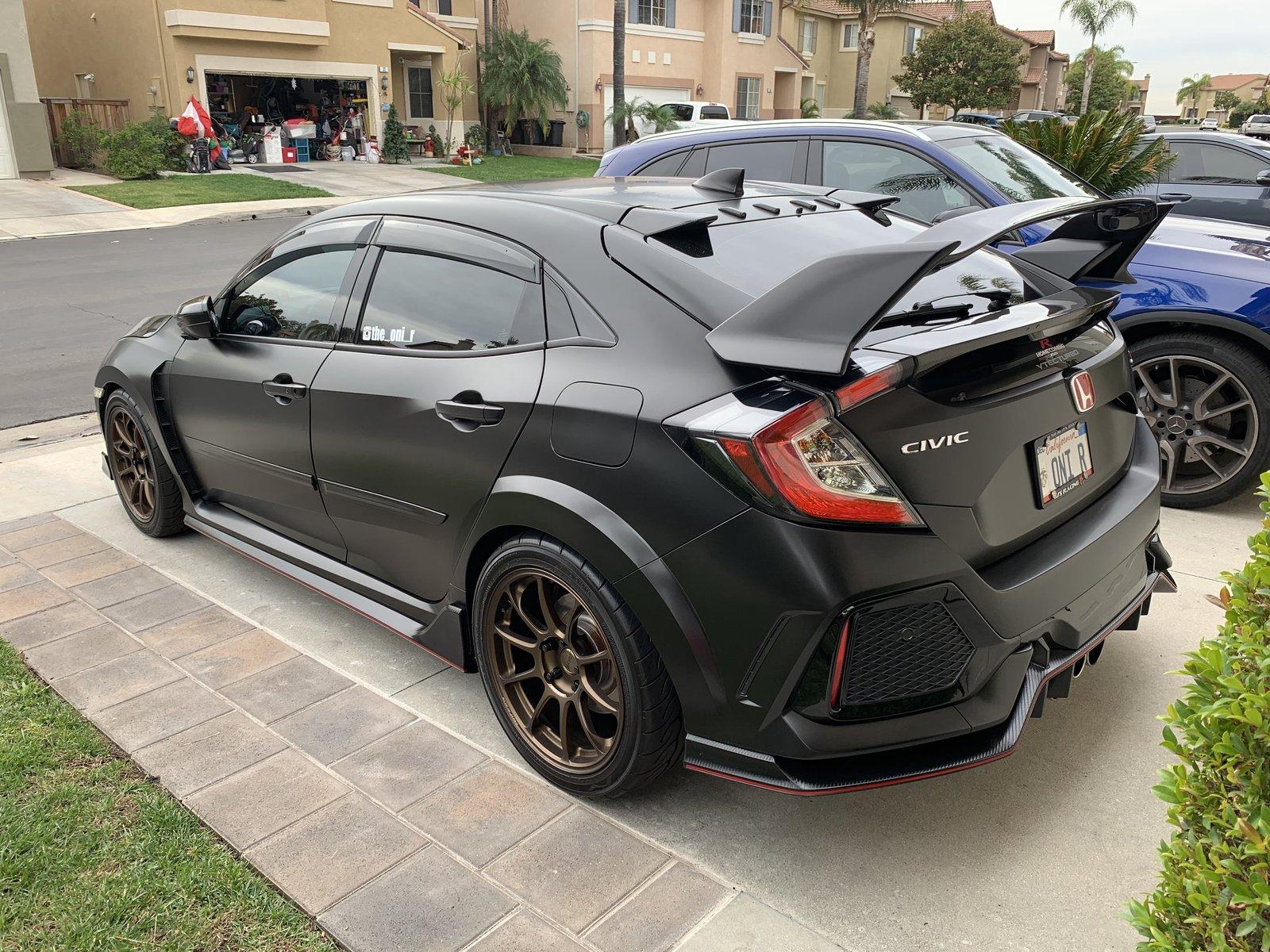 My Satin Black Wrapped Type R | 2016+ Honda Civic Forum (10th Gen ...
