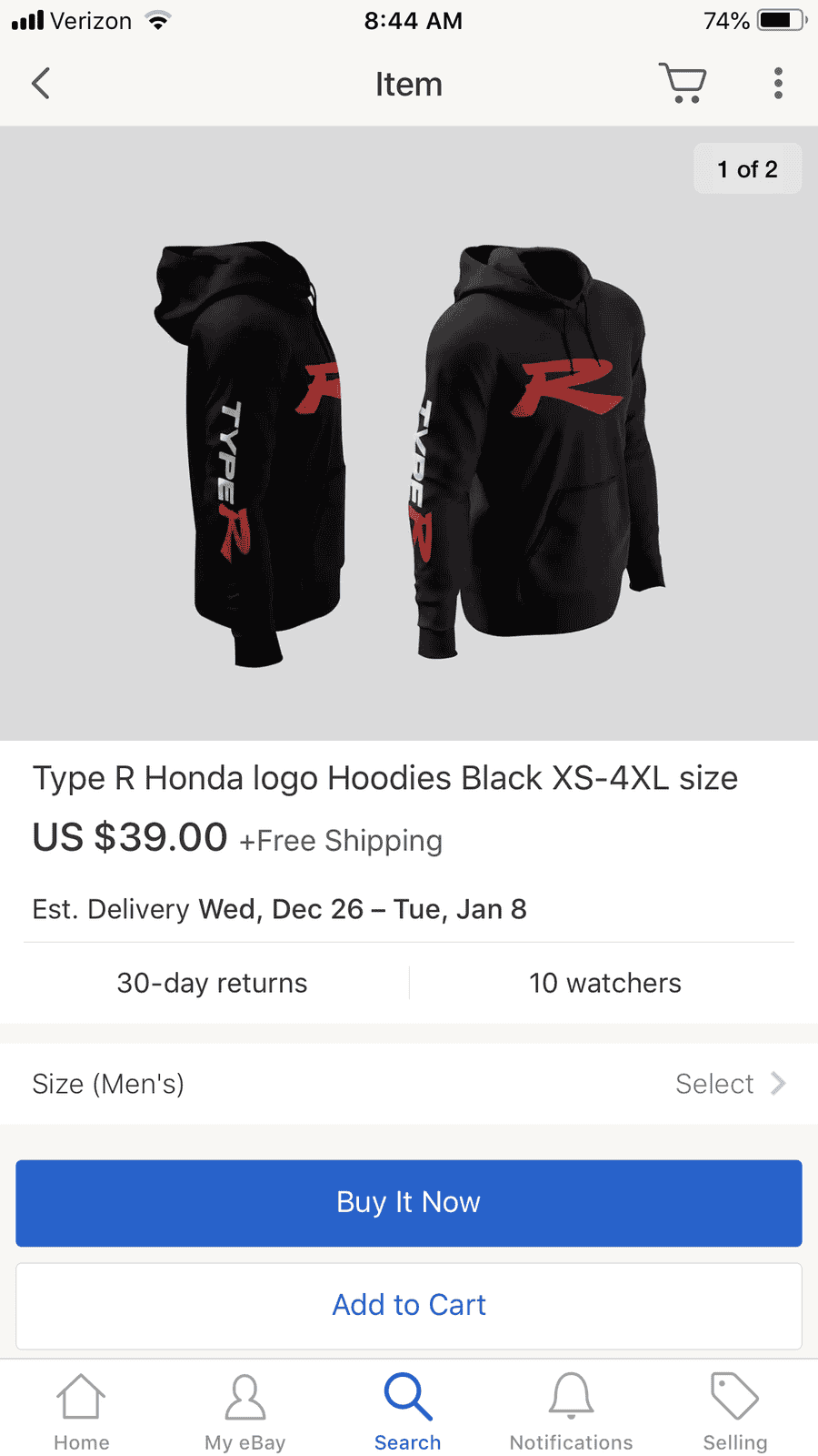 ASSC Type R Black Hoodie - Small | 2016+ Honda Civic Forum (10th