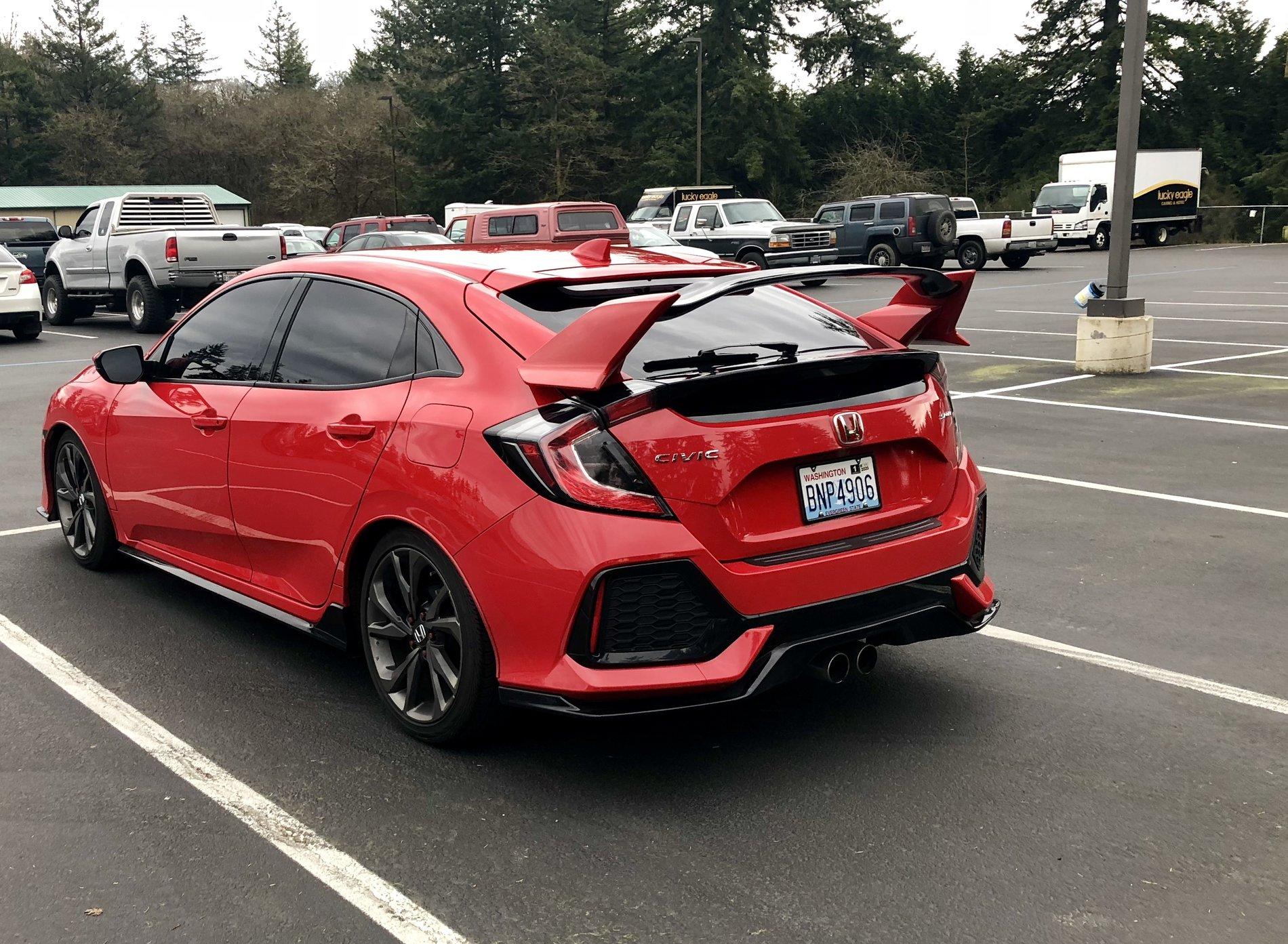 OEM Type R wing on Sport? | 2016+ Honda Civic Forum (10th Gen) - Type R ...