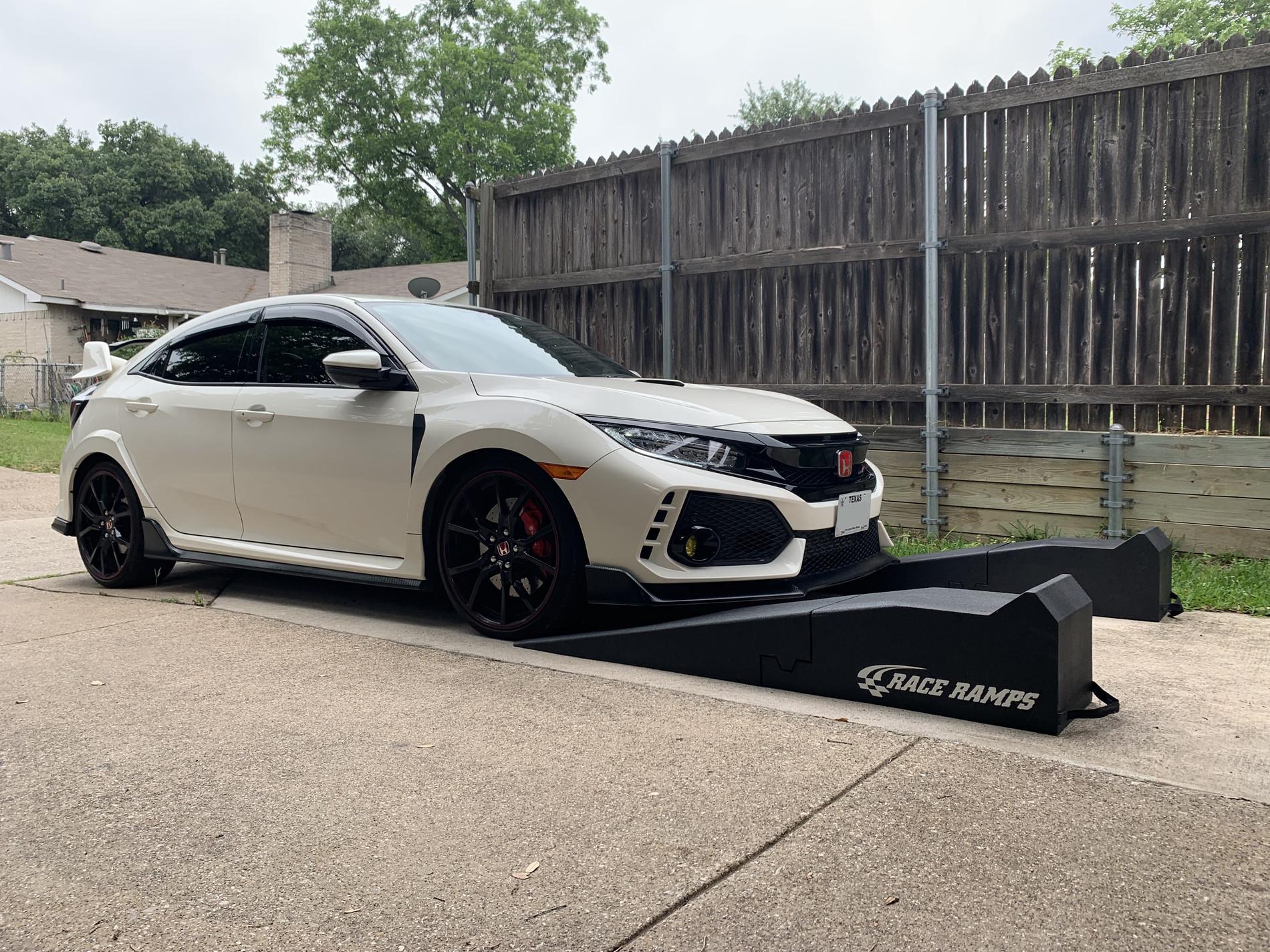 Honda Civic front end lift ramps