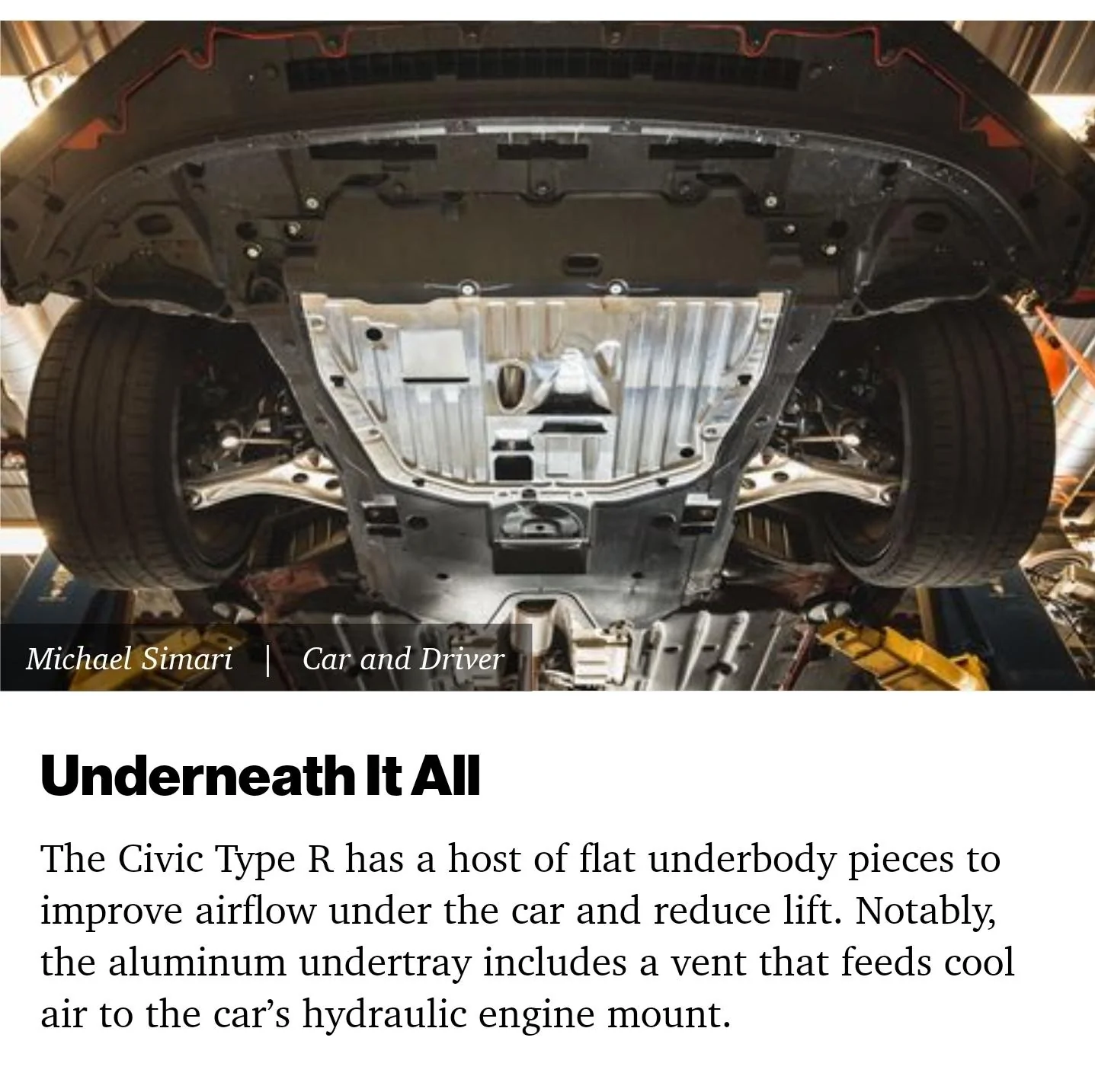 Type R Shallow Mount Type r metal undertray fit Si? | 2016+ Honda Civic Forum (10th Gen ...
