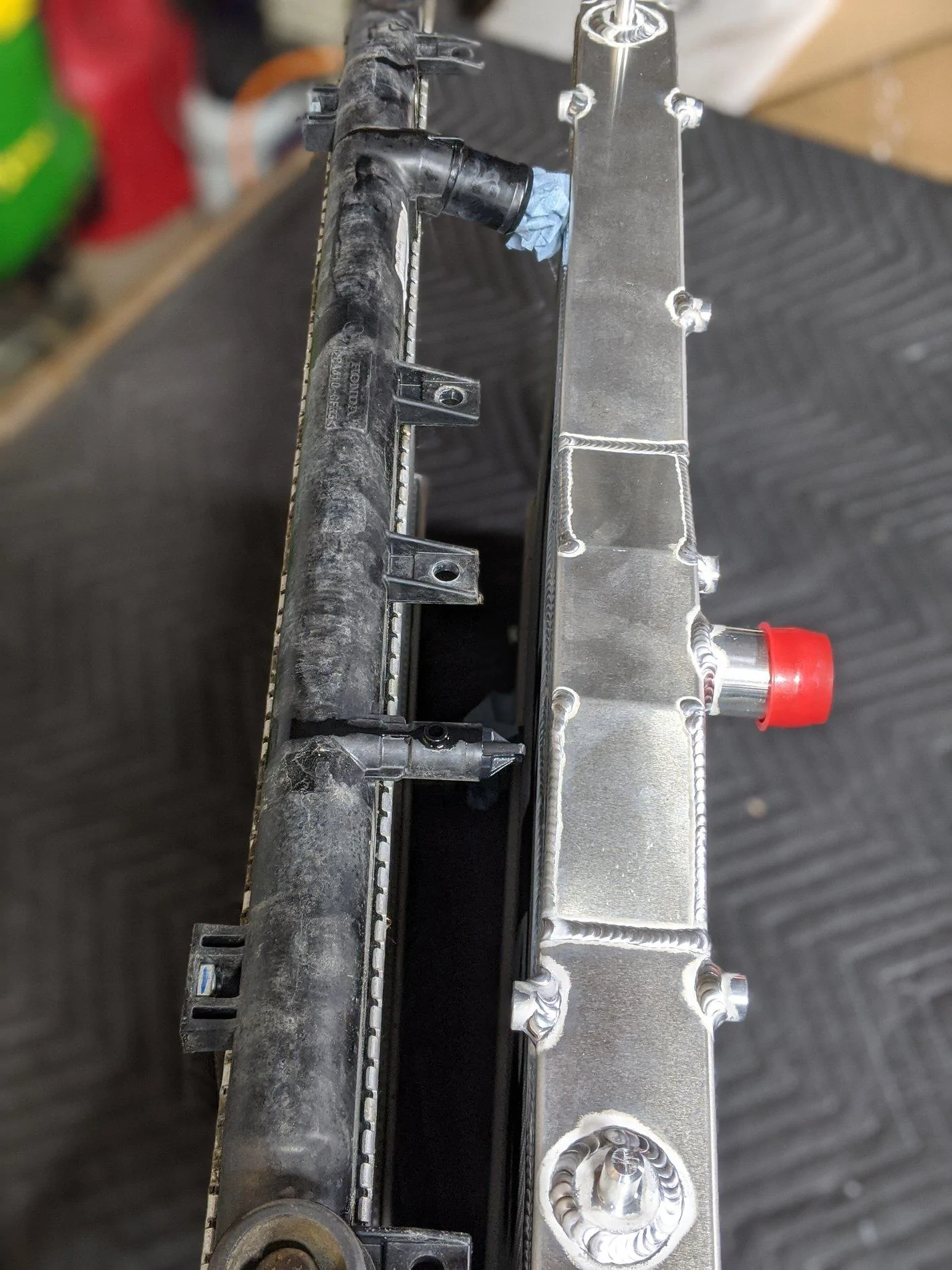 Civic Rear Mount Radiator C&R Radiator Installed | 2016+ Honda Civic Forum (10th Gen) - Type R ...