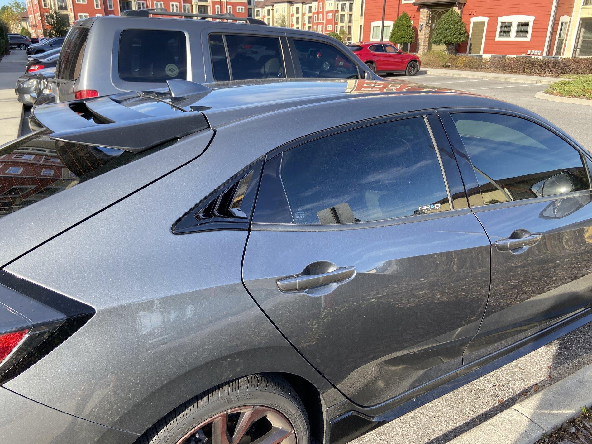 Thenice HATCHBACK Rear Window Louvers | 2016+ Honda Civic Forum (10th ...