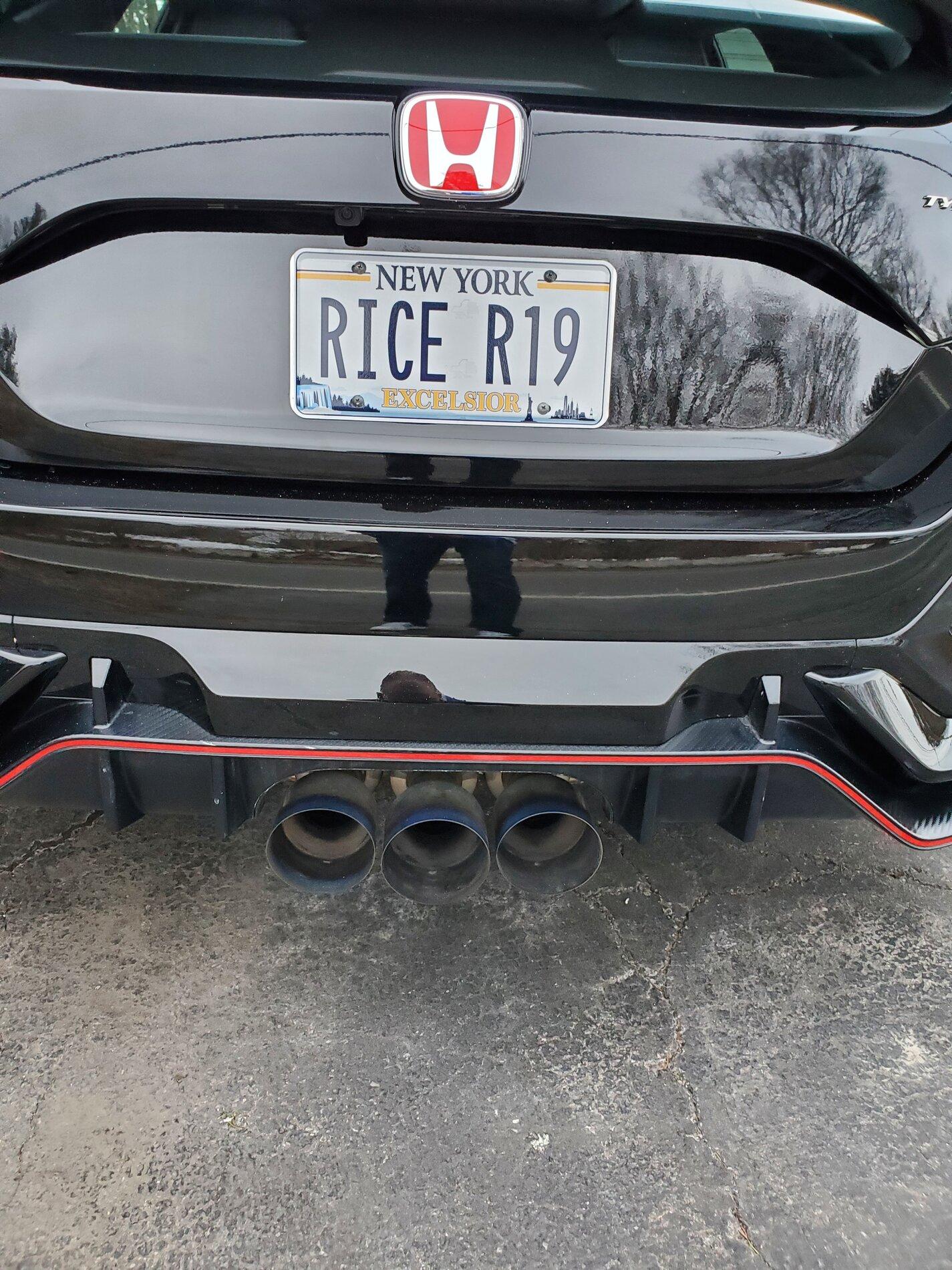 Custom Type R Plate Ideas | Page 18 | 2016+ Honda Civic Forum (10th Gen ...
