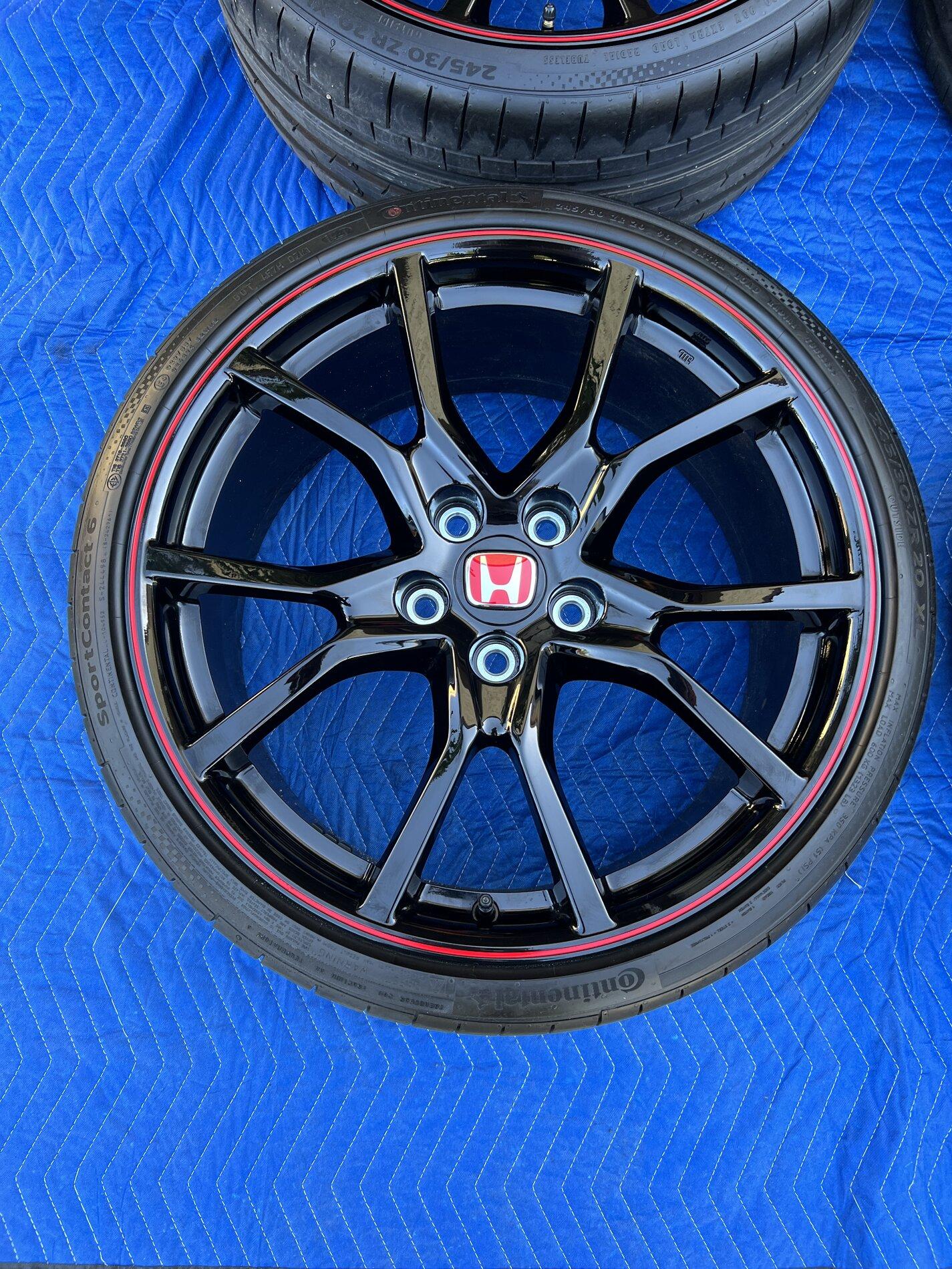 California - FOR SALE: 4 STOCK 2021 TYPE R WHEELS AND TIRES; 11 miles ...