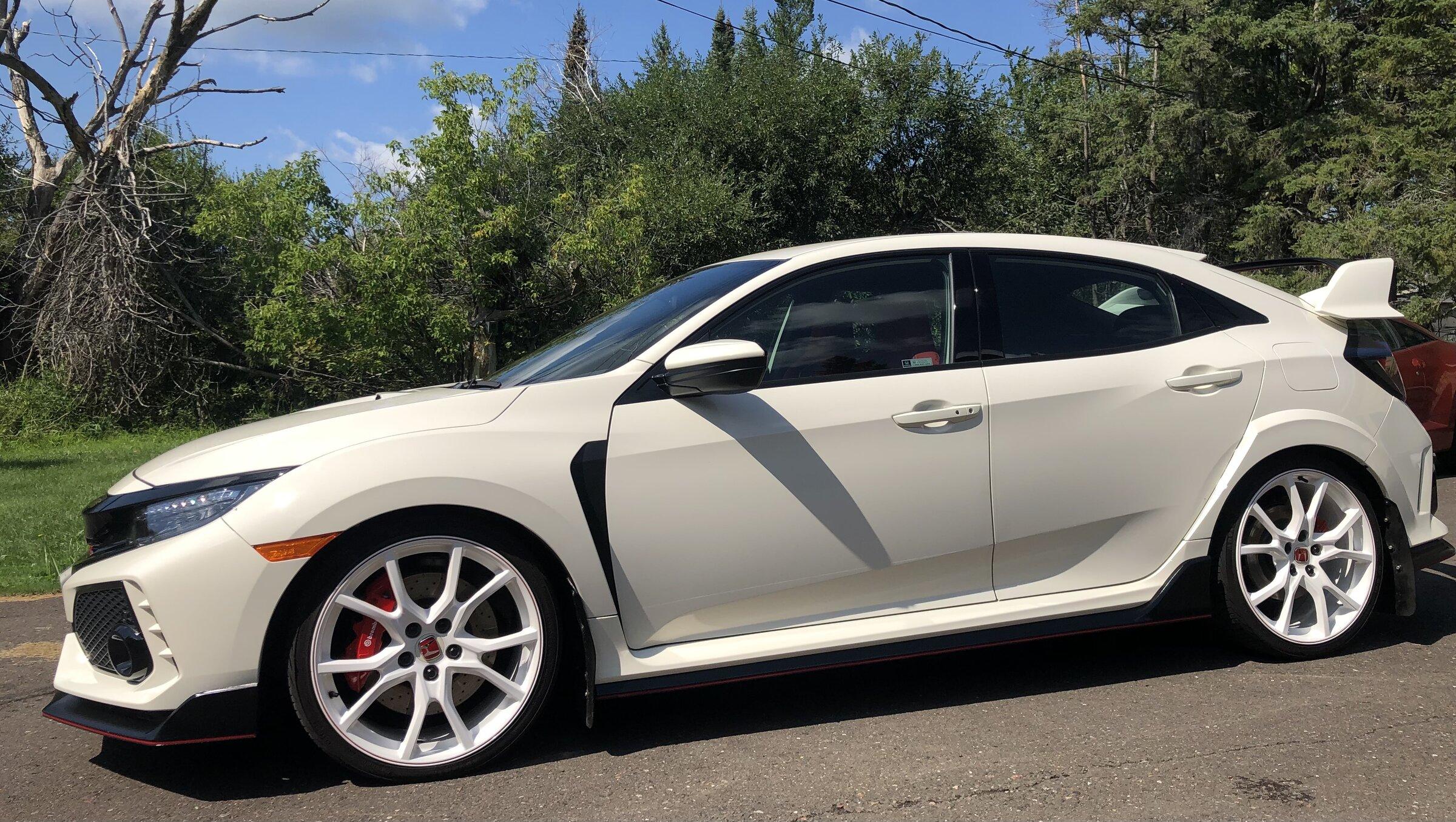 Honda Civic White Rims