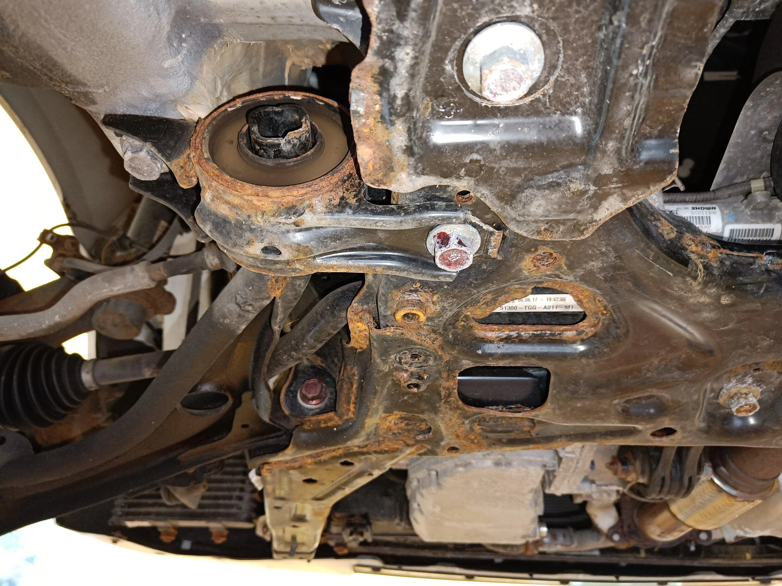 Rust on the underbody after six years [photos included] | 2016+ Honda ...