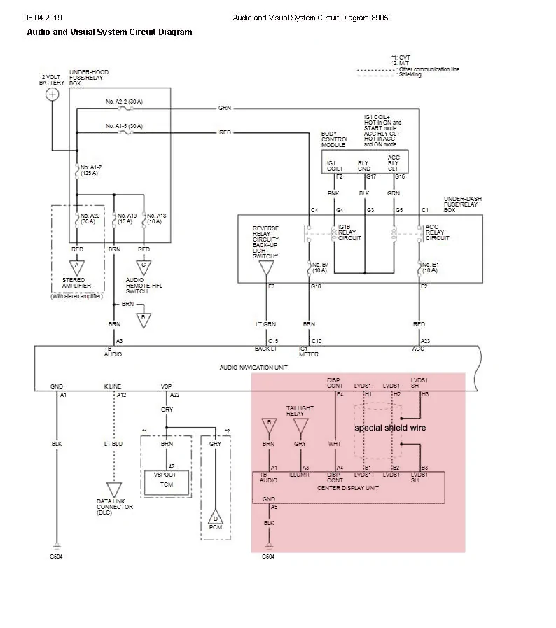 Need infotainment wiring diagram 2018 | 2016+ Honda Civic Forum