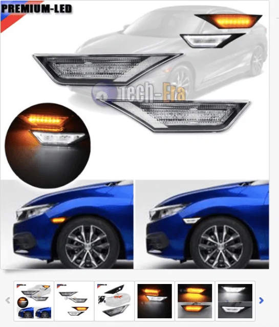 Type R Marker Panel *Warning* The clear side markers for the regular Civic don't fit the ...