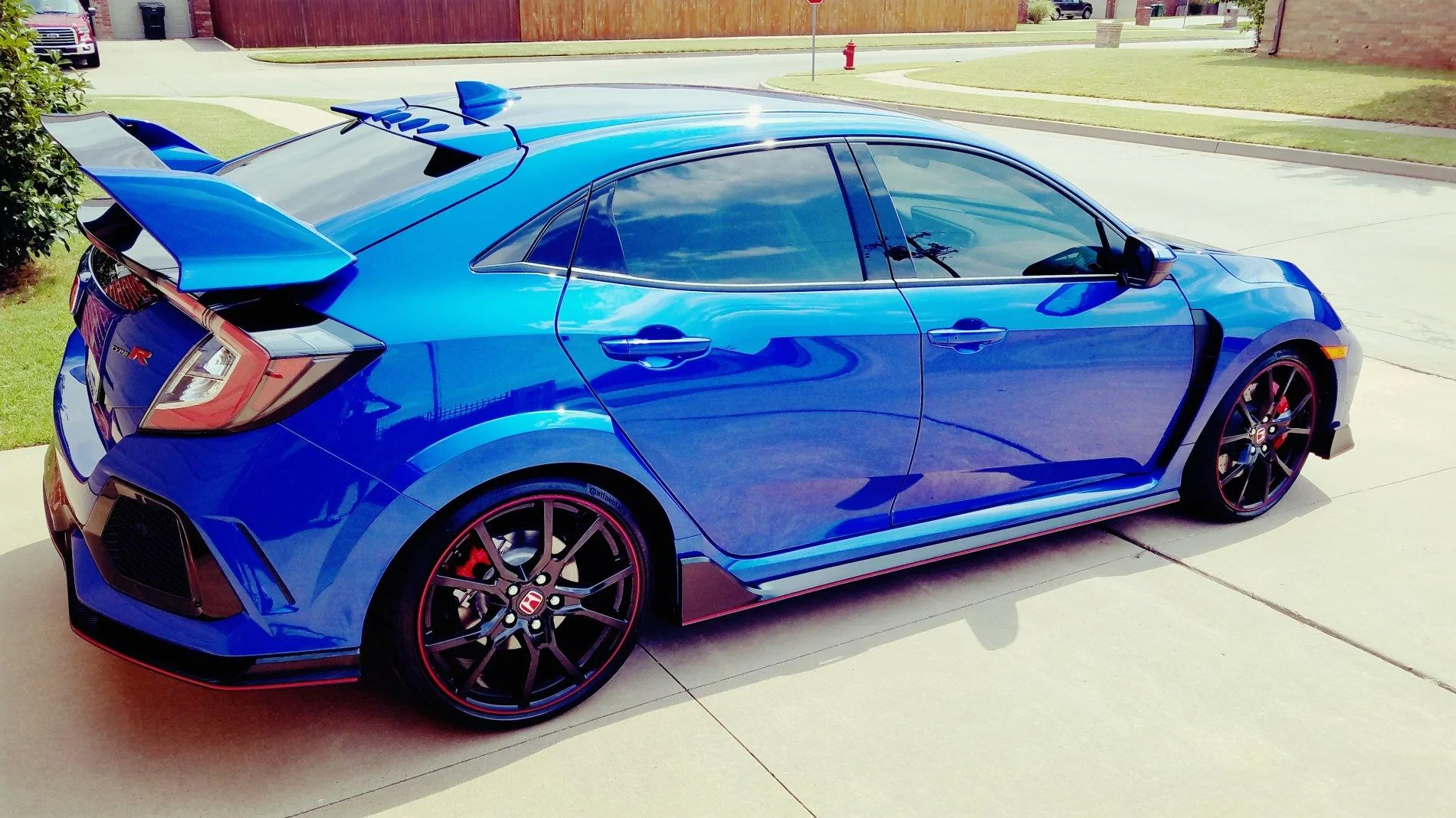 Official Aegean Blue Type R Picture Thread | 2016+ Honda Civic Forum ...