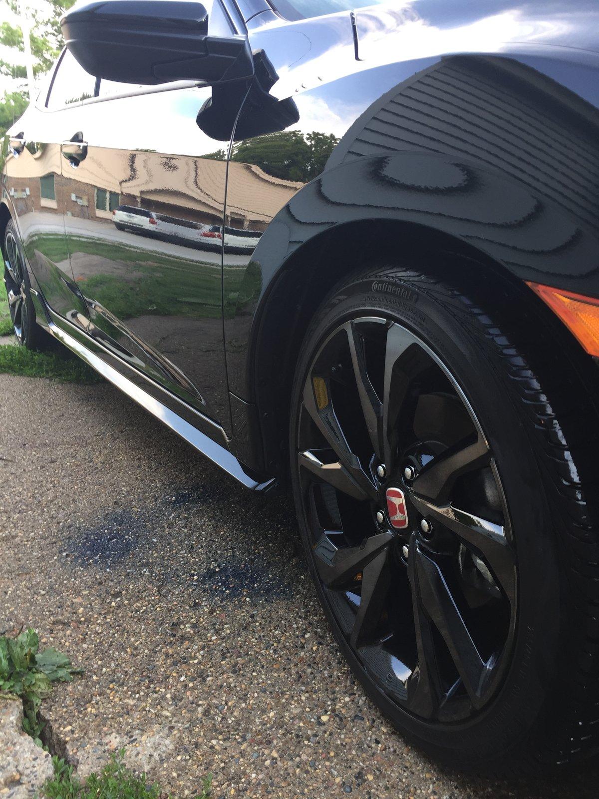 Red R Wheel Cap Type R Red wheel caps | Page 2 | 2016+ Honda Civic Forum (10th Gen ...