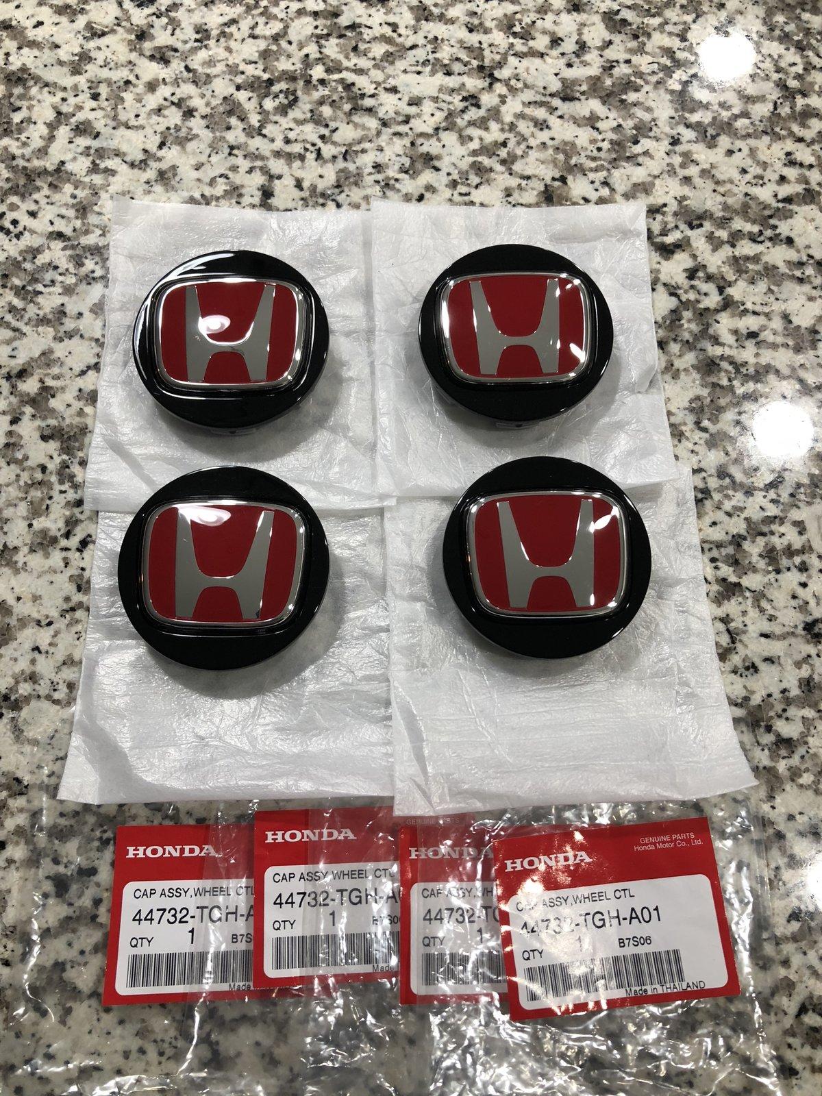 Type R Wheel Center Caps Genuine Honda Type R Center Wheel Caps/Inserts | 2016+ Honda Civic ...